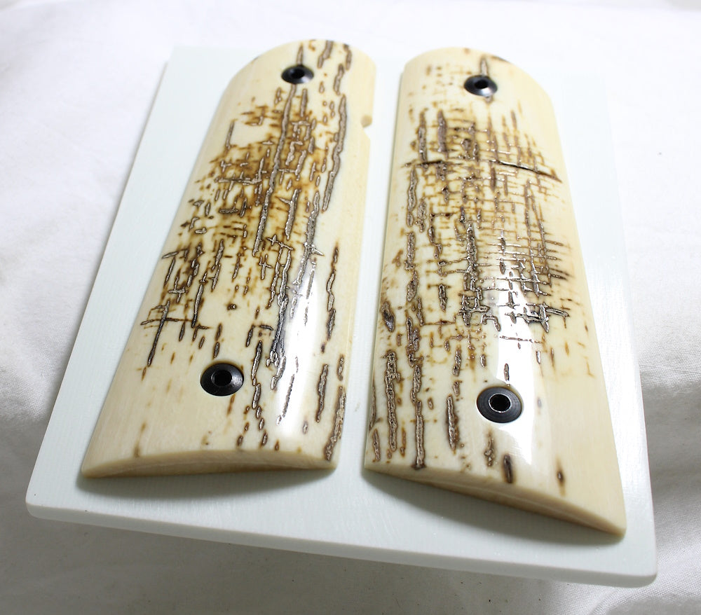 ICE CRACKLE MAMMOTH IVORY 1911 GRIPS A-2525