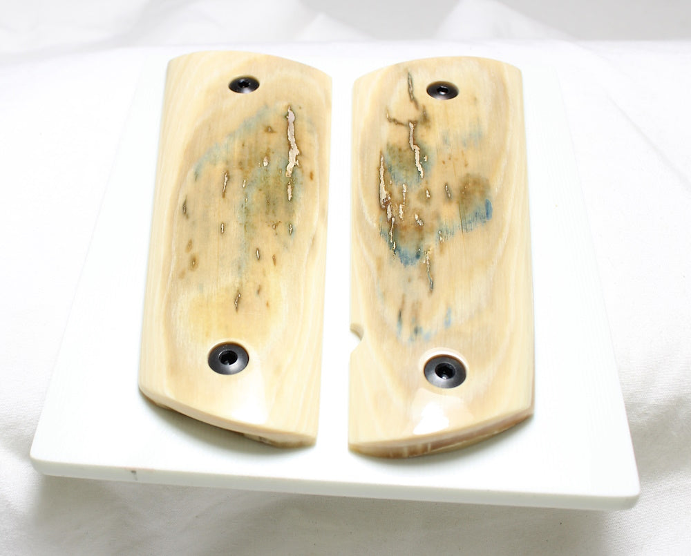 BEAUTIFUL BARK MAMMOTH IVORY 1911 GRIPS A-2507