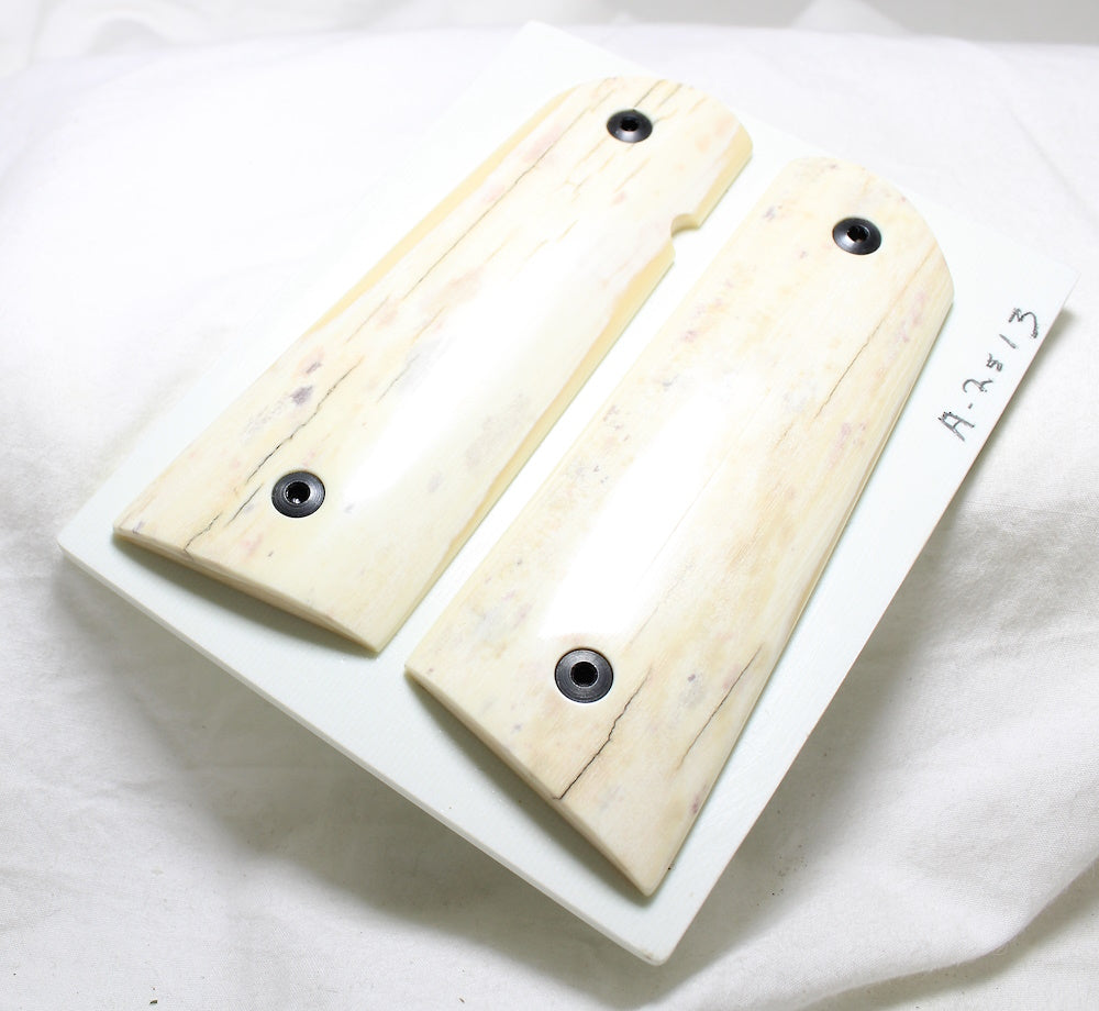 CREAMY COLORED MAMMOTH IVORY 1911 GRIPS A-2513