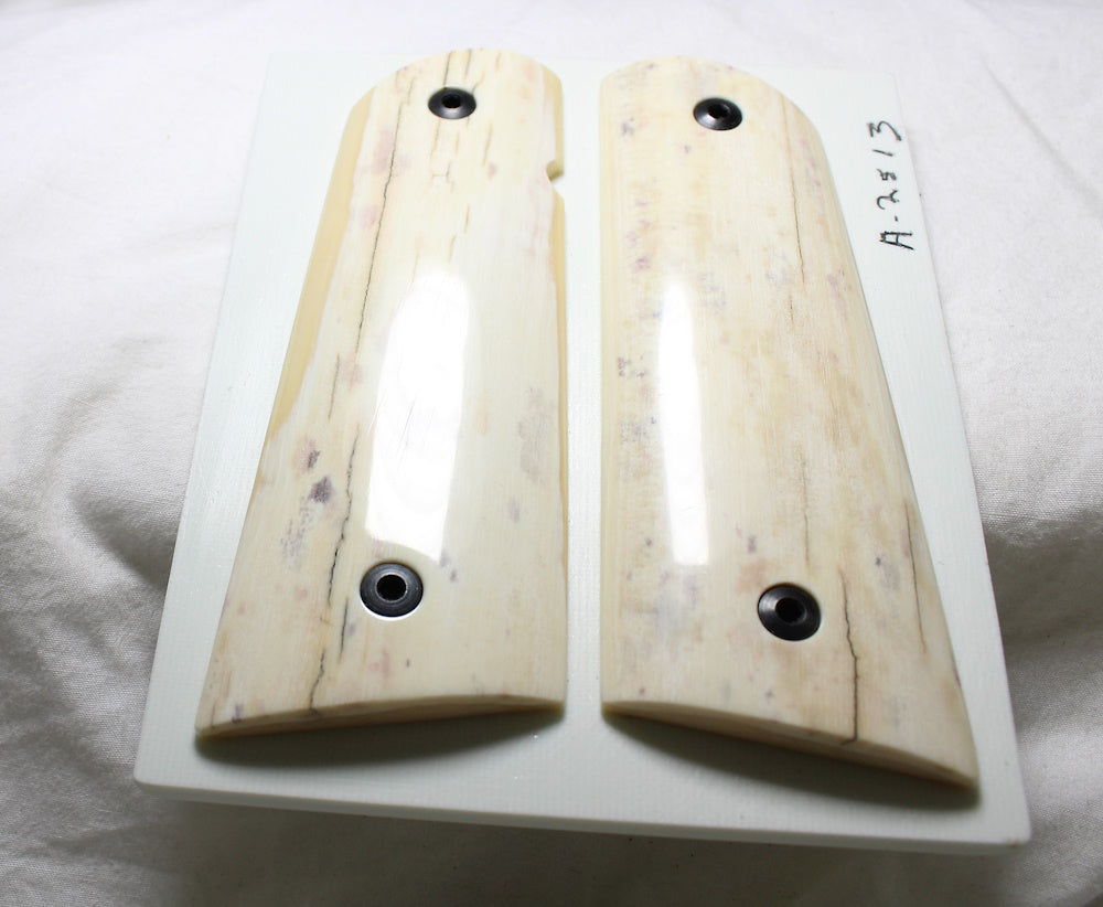 CREAMY COLORED MAMMOTH IVORY 1911 GRIPS A-2513