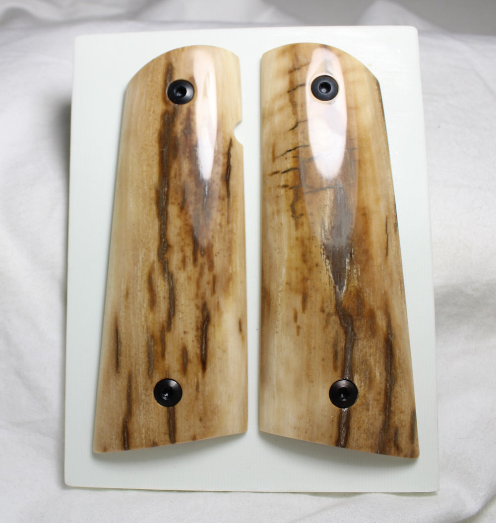 BARK MAMMOTH IVORY 1911 GRIPS A-2514
