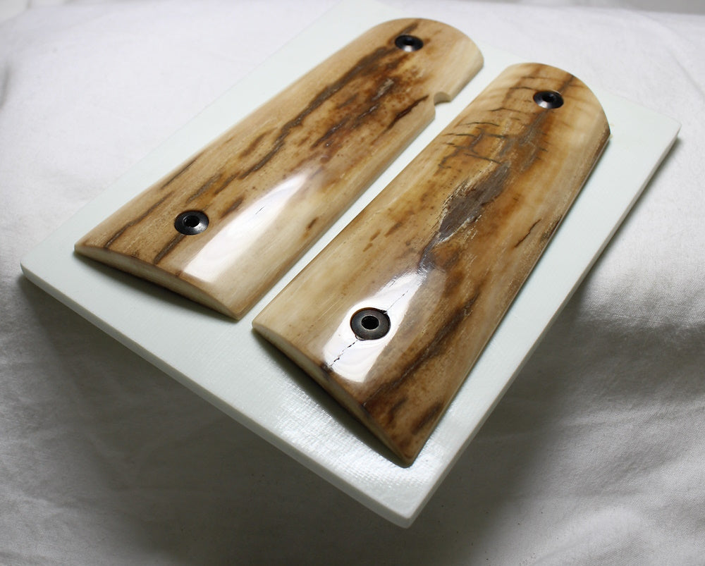 BARK MAMMOTH IVORY 1911 GRIPS A-2514