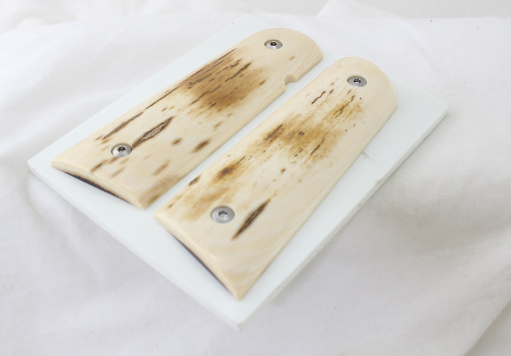 BARK MAMMOTH IVORY 1911 GRIPS A-2515