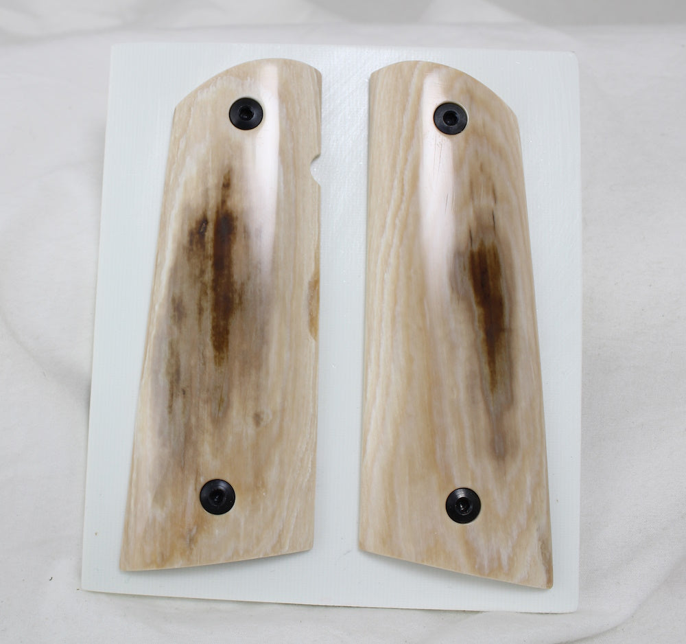 LITE BARK MAMMOTH IVORY 1911 GRIPS A-2517
