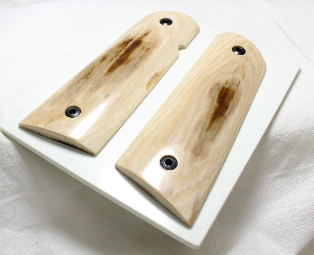 LITE BARK MAMMOTH IVORY 1911 GRIPS A-2517