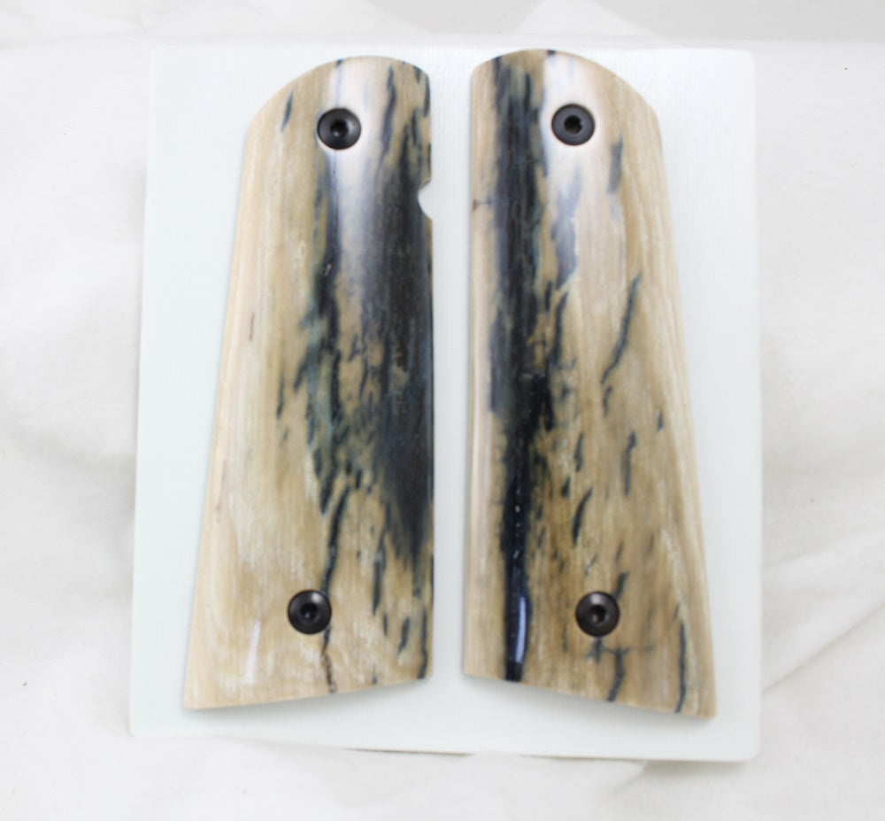 DARK BLUE MAMMOTH IVORY 1911 GRIPS A-2518