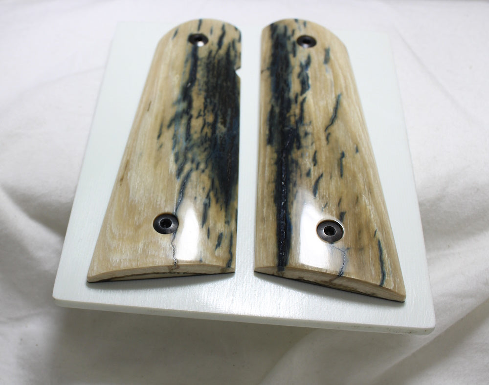 DARK BLUE MAMMOTH IVORY 1911 GRIPS A-2518