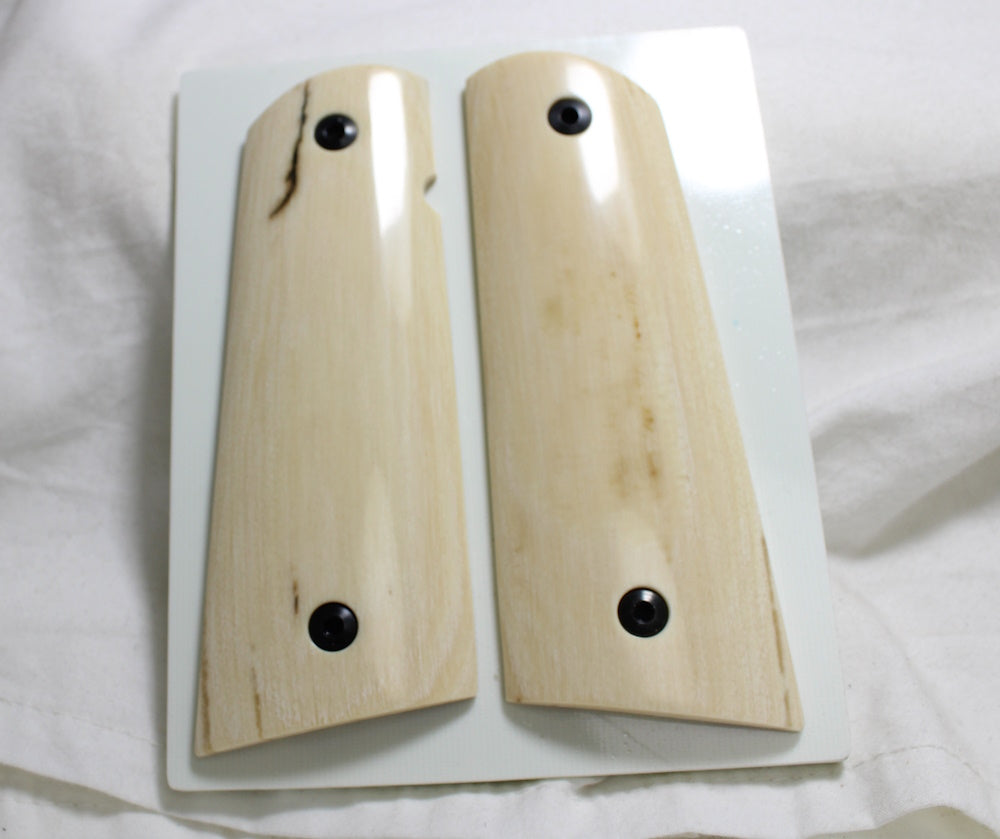 CREAMY LITE BARK MAMMOTH IVORY 1911 GRIPS A-2521