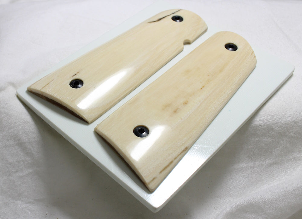 CREAMY LITE BARK MAMMOTH IVORY 1911 GRIPS A-2521