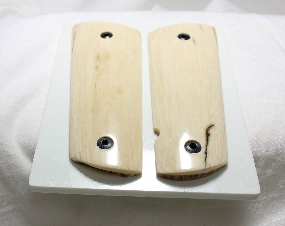 CREAMY LITE BARK MAMMOTH IVORY 1911 GRIPS A-2521