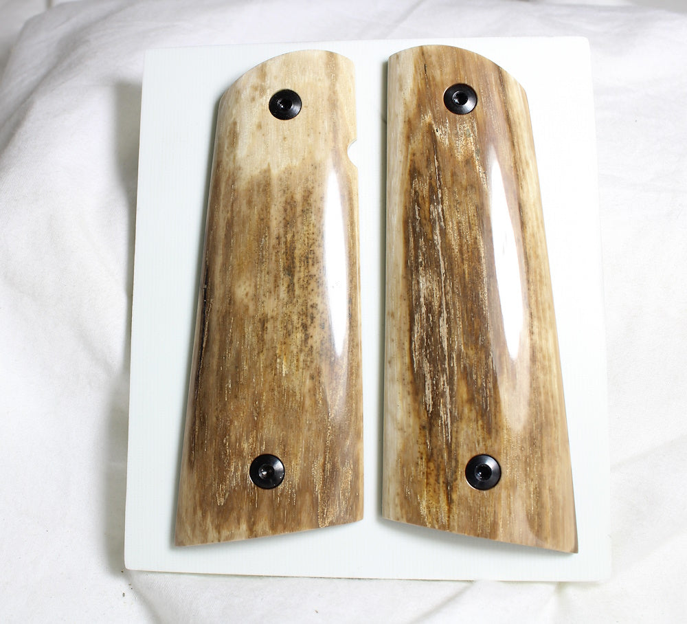 RUSTIC BARK MAMMOTH IVORY 1911 GRIPS A-2524