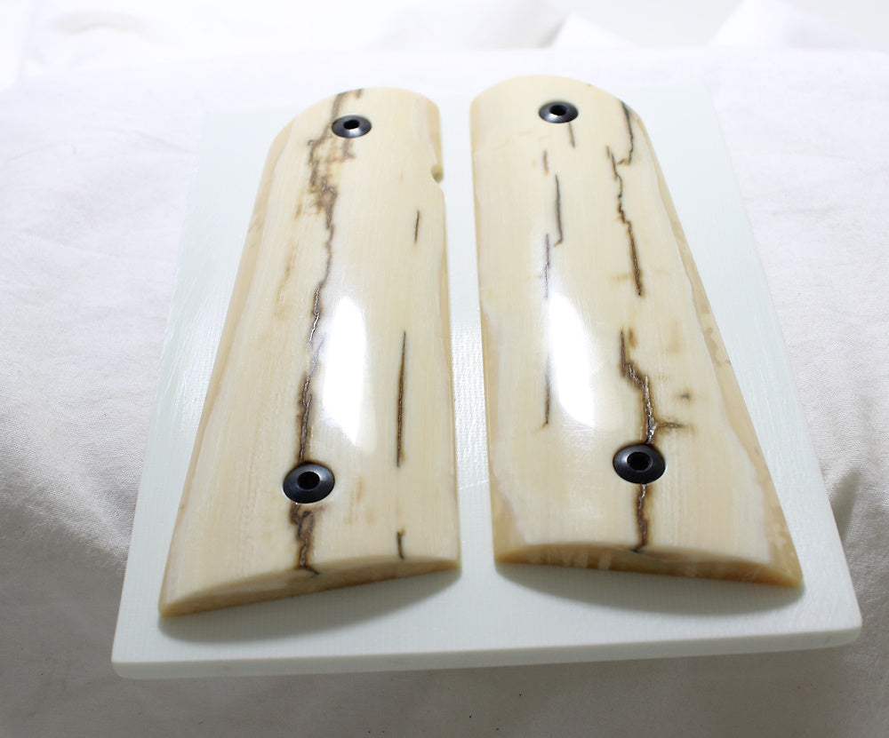 BARK MAMMOTH IVORY 1911 GRIPS A-2527