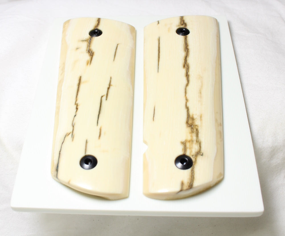 BARK MAMMOTH IVORY 1911 GRIPS A-2527