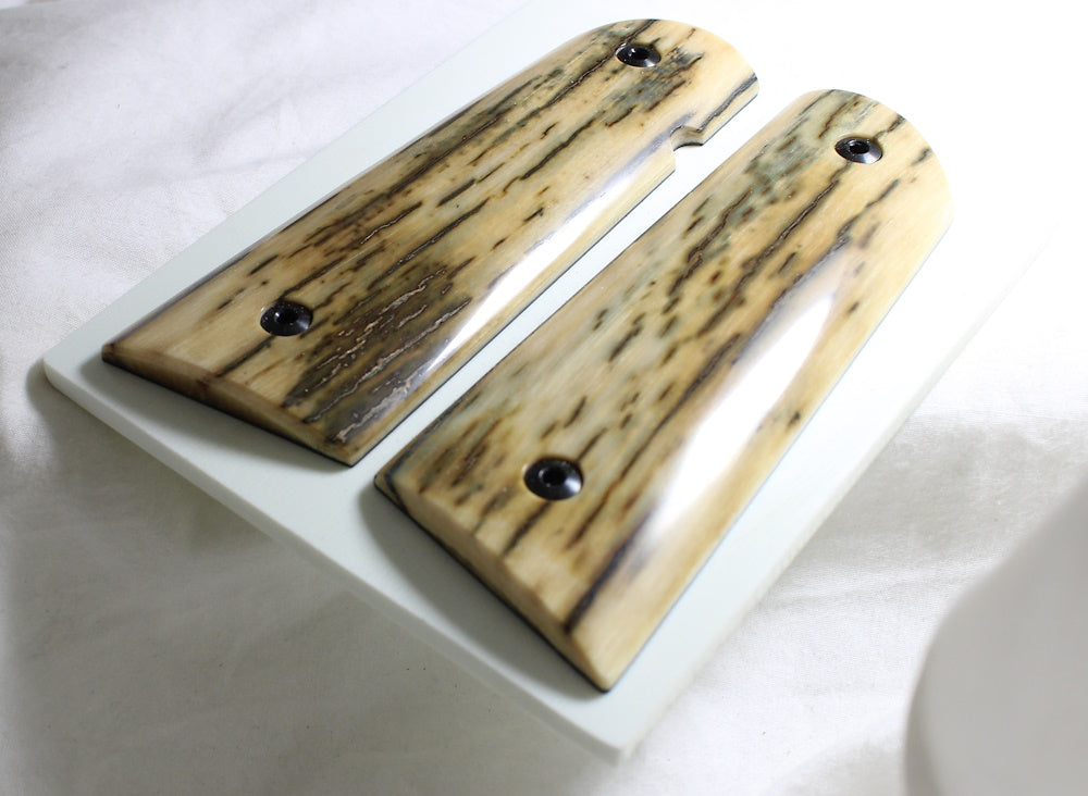 BARK MAMMOTH IVORY 1911 GRIPS A-2528