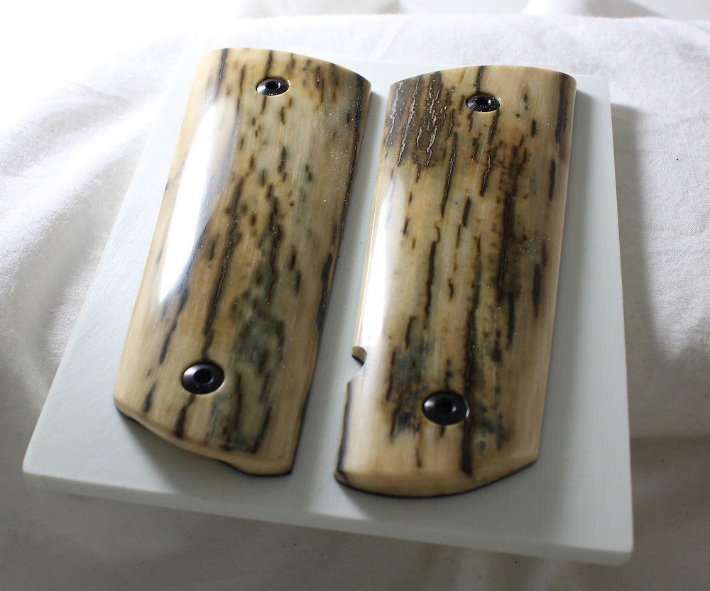 BARK MAMMOTH IVORY 1911 GRIPS A-2528