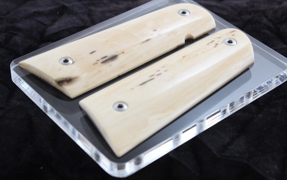 LITE BARK MAMMOTH IVORY 1911 GRIPS / GUNNER PRODUCTS A-2764