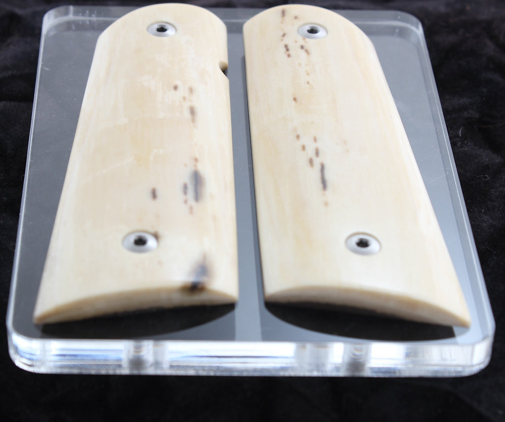 LITE BARK MAMMOTH IVORY 1911 GRIPS / GUNNER PRODUCTS A-2764