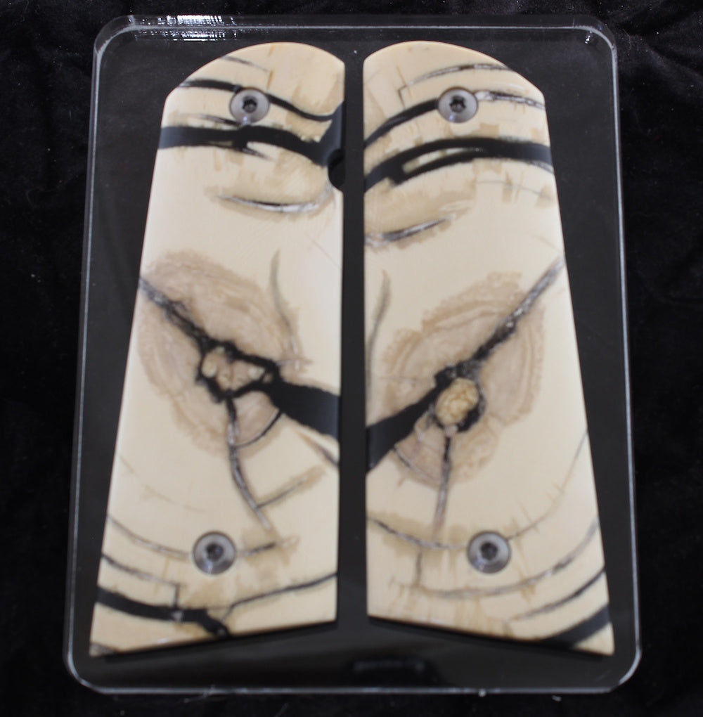 HIGH-GRADE MAMMOTH IVORY 1911 GRIPS A-2765