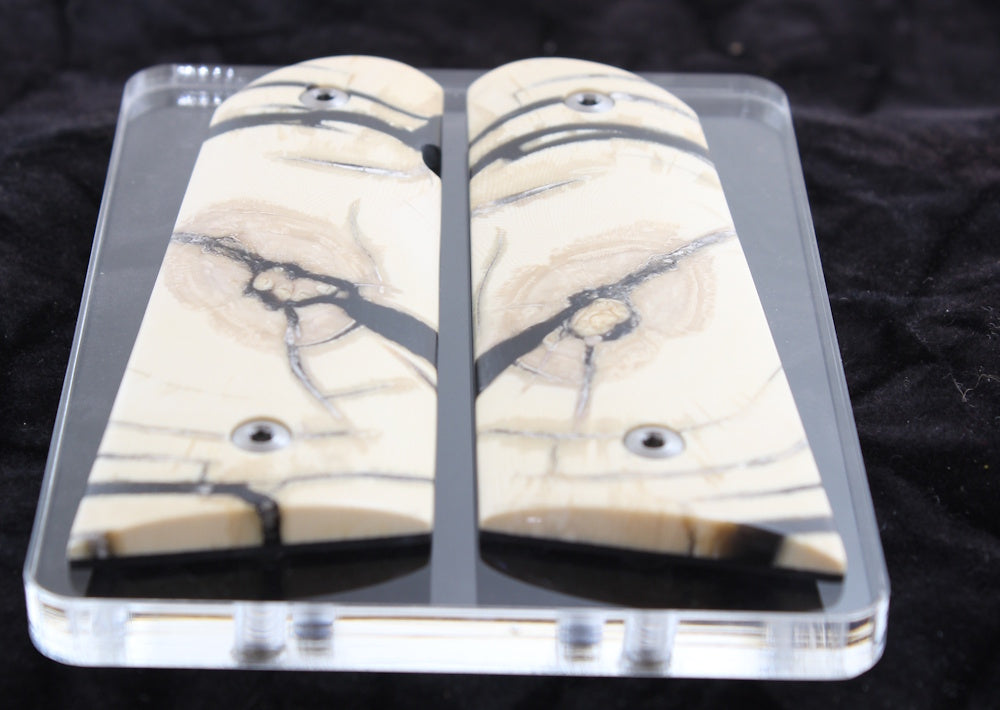 HIGH-GRADE MAMMOTH IVORY 1911 GRIPS A-2765