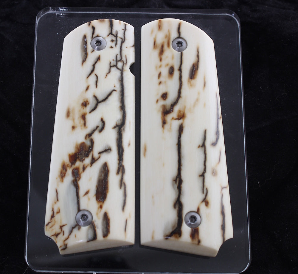 BARK MAMMOTH IVORY 1911 GRIPS A-2766