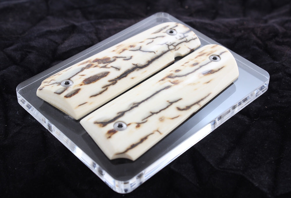 BARK MAMMOTH IVORY 1911 GRIPS A-2766