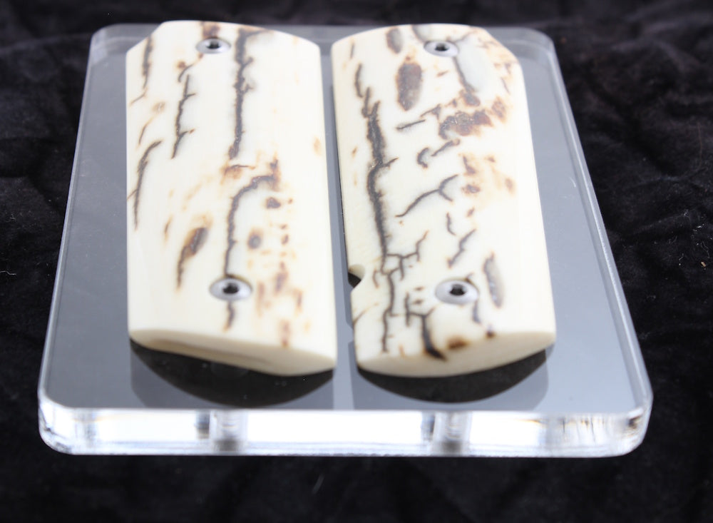 BARK MAMMOTH IVORY 1911 GRIPS A-2766