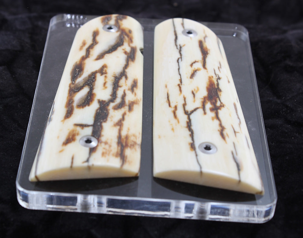 PREMIUM BARK MAMMOTH IVORY 1911 GRIPS A-2776