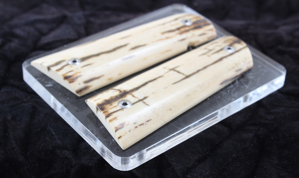 BARK MAMMOTH IVORY 1911 GRIPS A-2778