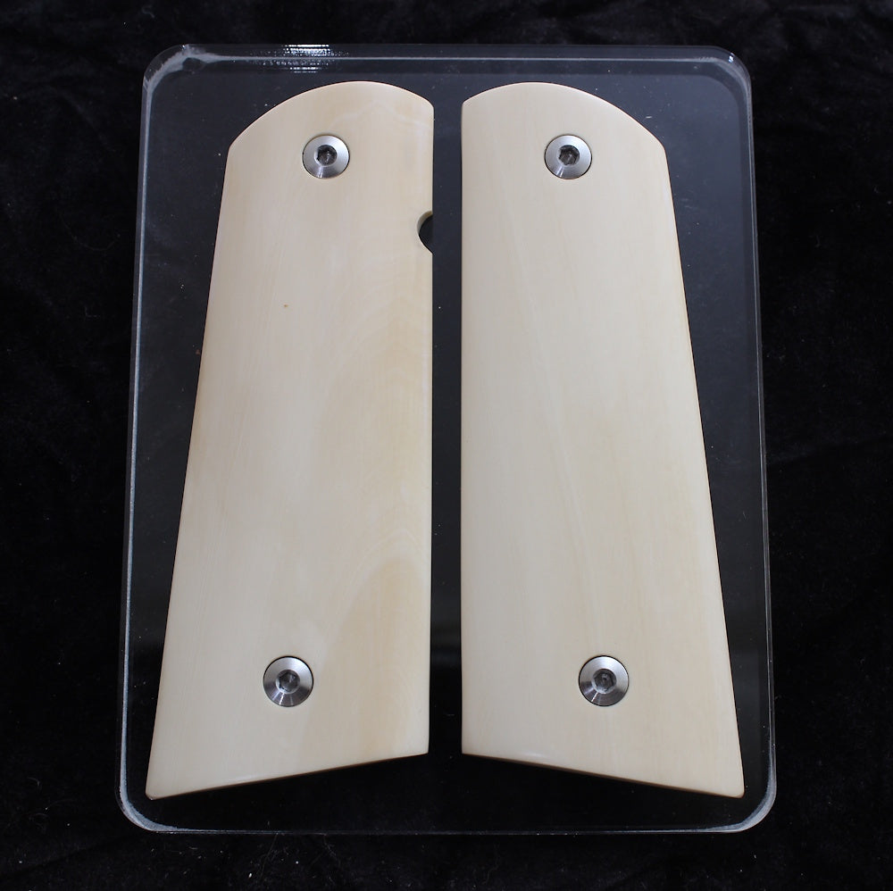 CREAMY INTERIOR MAMMOTH IVORY 1911 GRIPS A-2783