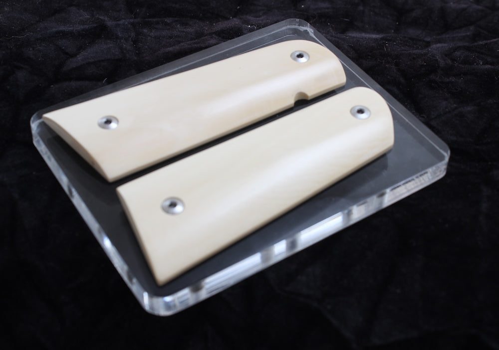 CREAMY INTERIOR MAMMOTH IVORY 1911 GRIPS A-2783
