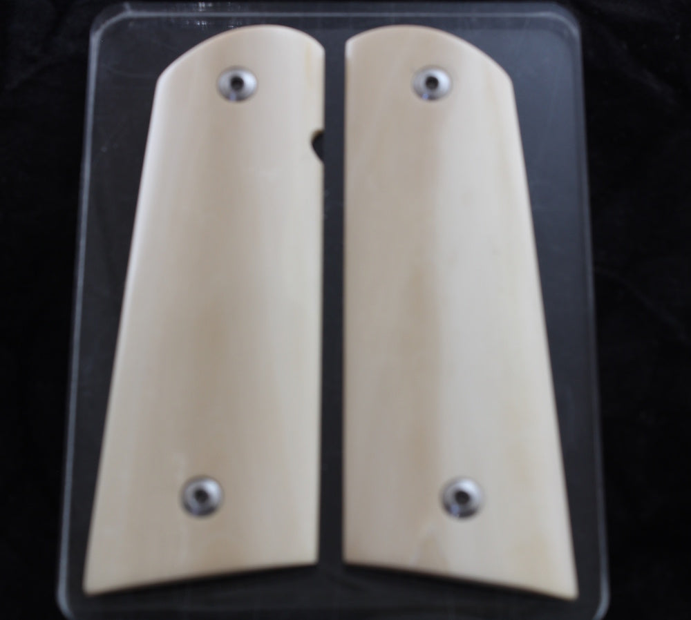 CREAMY INTERIOR MAMMOTH IVORY 1911 GRIPS A-2786
