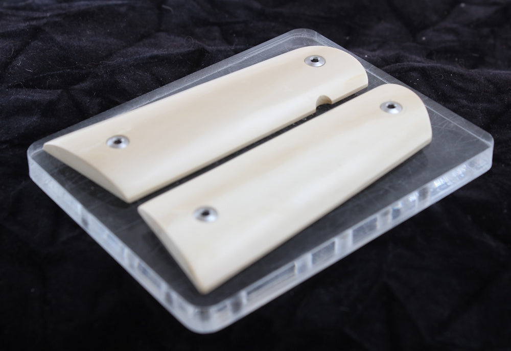 CREAMY INTERIOR MAMMOTH IVORY 1911 GRIPS A-2786