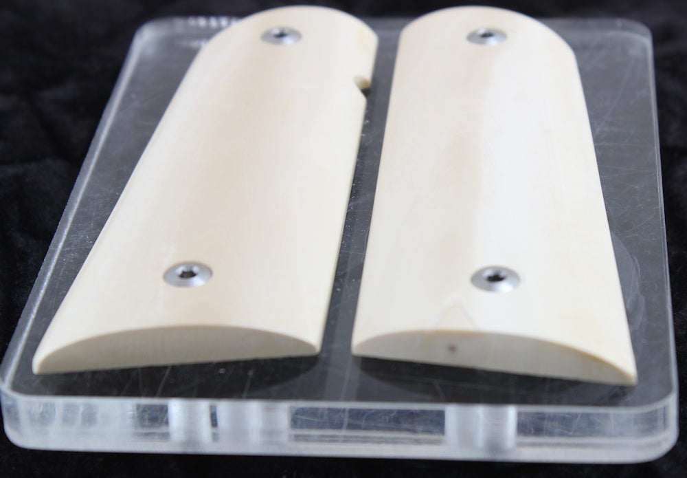 CREAMY INTERIOR MAMMOTH IVORY 1911 GRIPS A-2786
