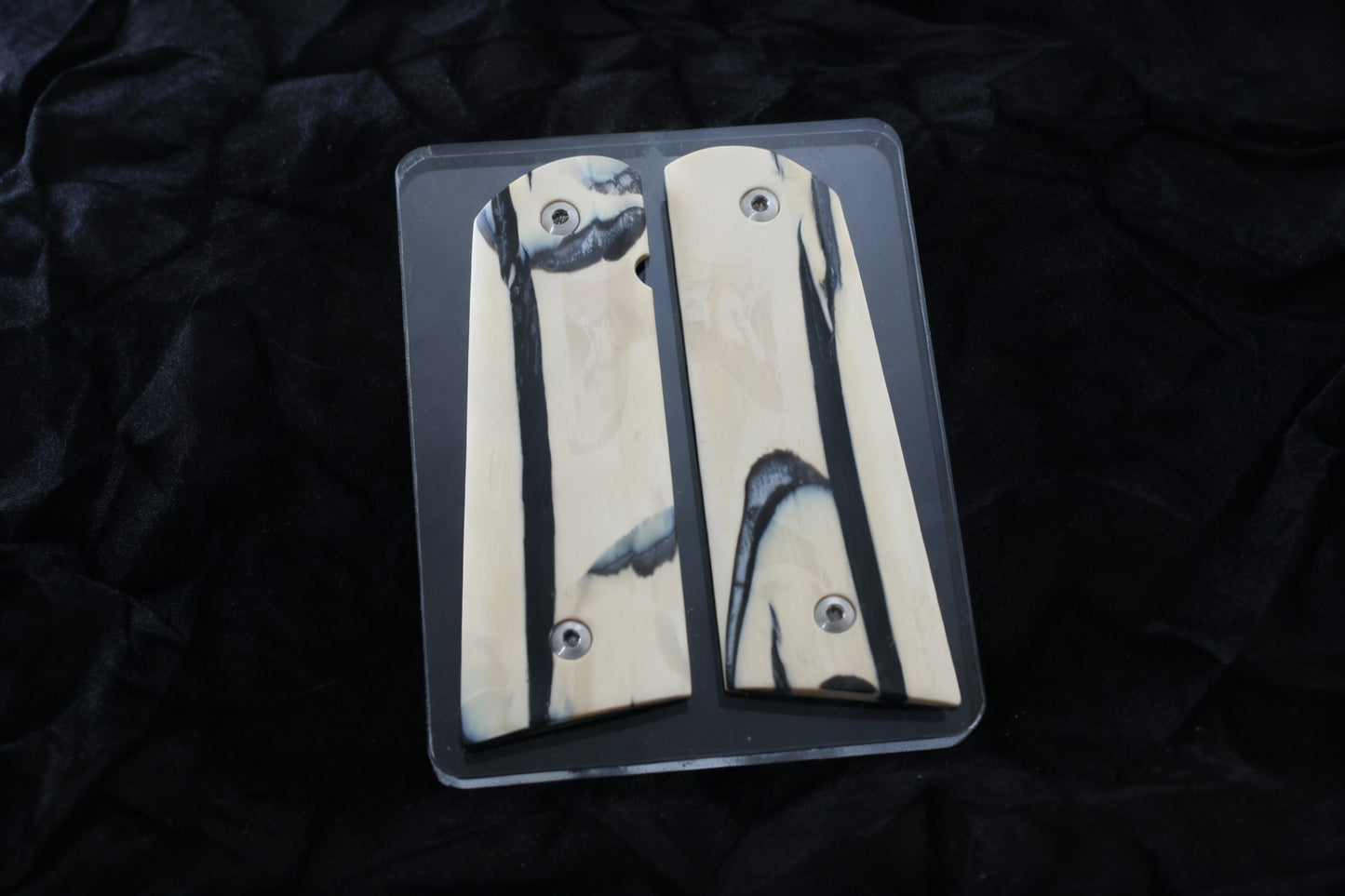 NEW! VERTICAL CUT MAMMOTH IVORY 1911 GRIPS A-2814