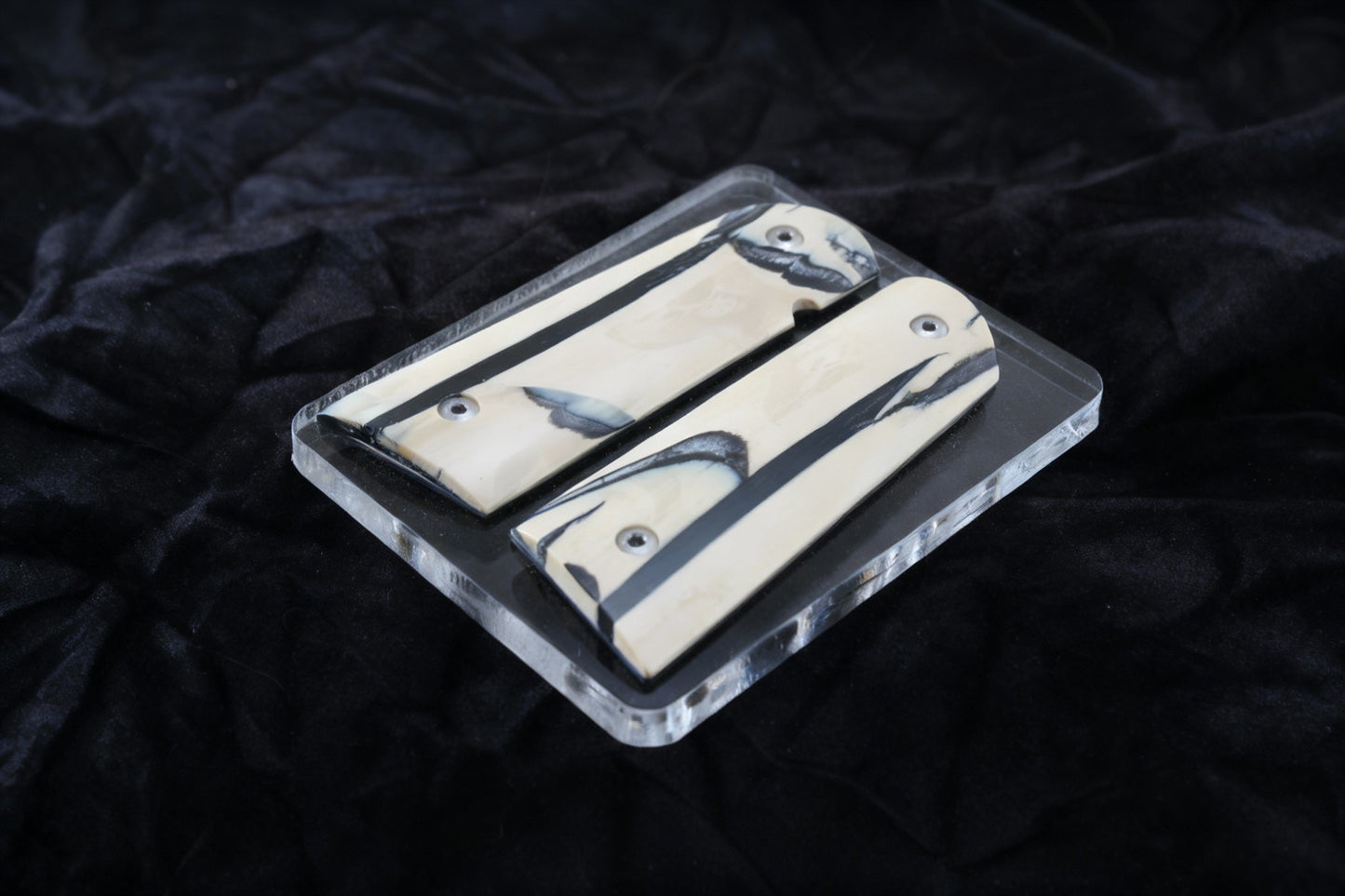 NEW! VERTICAL CUT MAMMOTH IVORY 1911 GRIPS A-2814