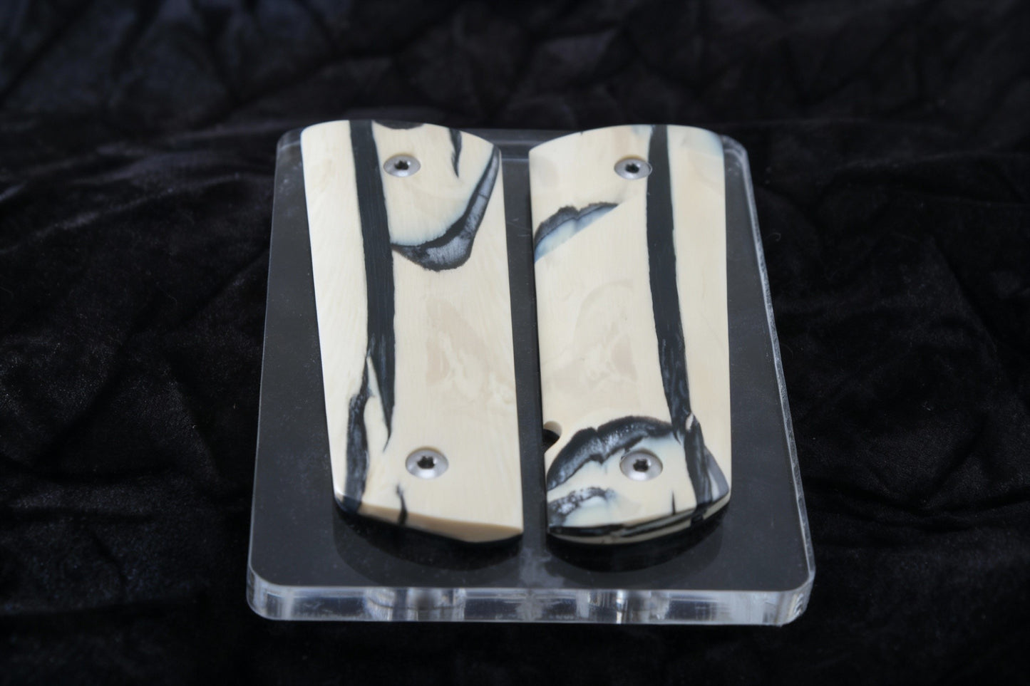 NEW! VERTICAL CUT MAMMOTH IVORY 1911 GRIPS A-2814