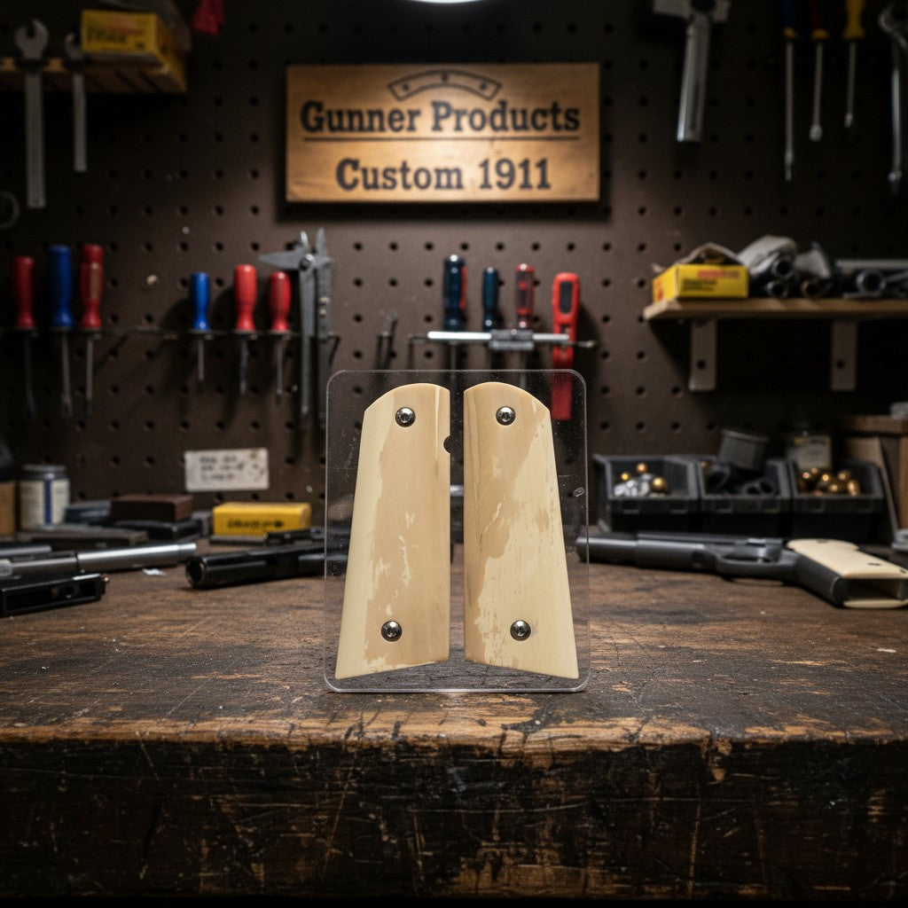 INTERIOR MAMMOTH IVORY 1911 GRIPS A-2818