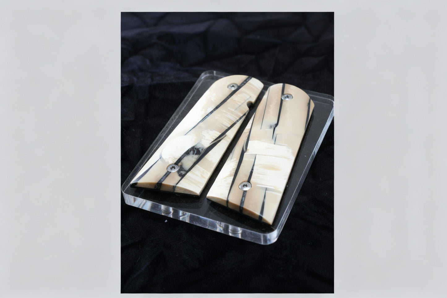 NEW! VERTICAL CUT MAMMOTH IVORY 1911 GRIPS A-2819