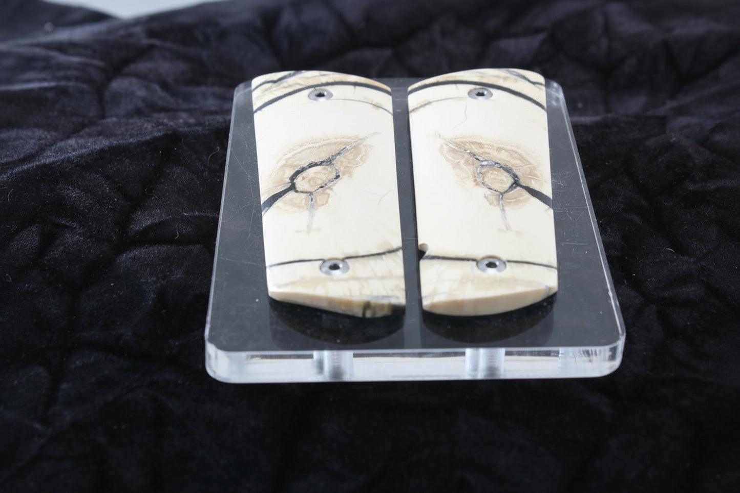 CROSSCUT MAMMOTH IVORY 1911 GRIPS A-2821