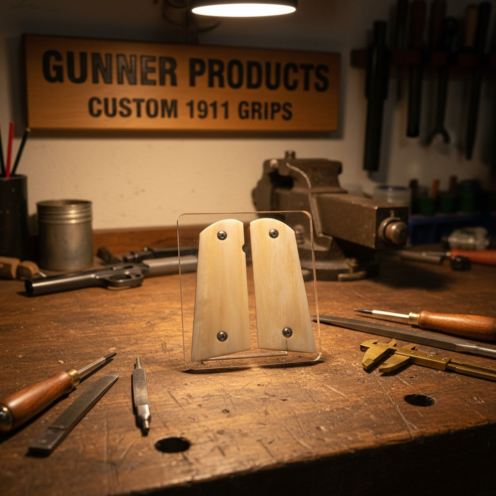 INTERIOR MAMMOTH IVORY 1911 GRIPS A-2822