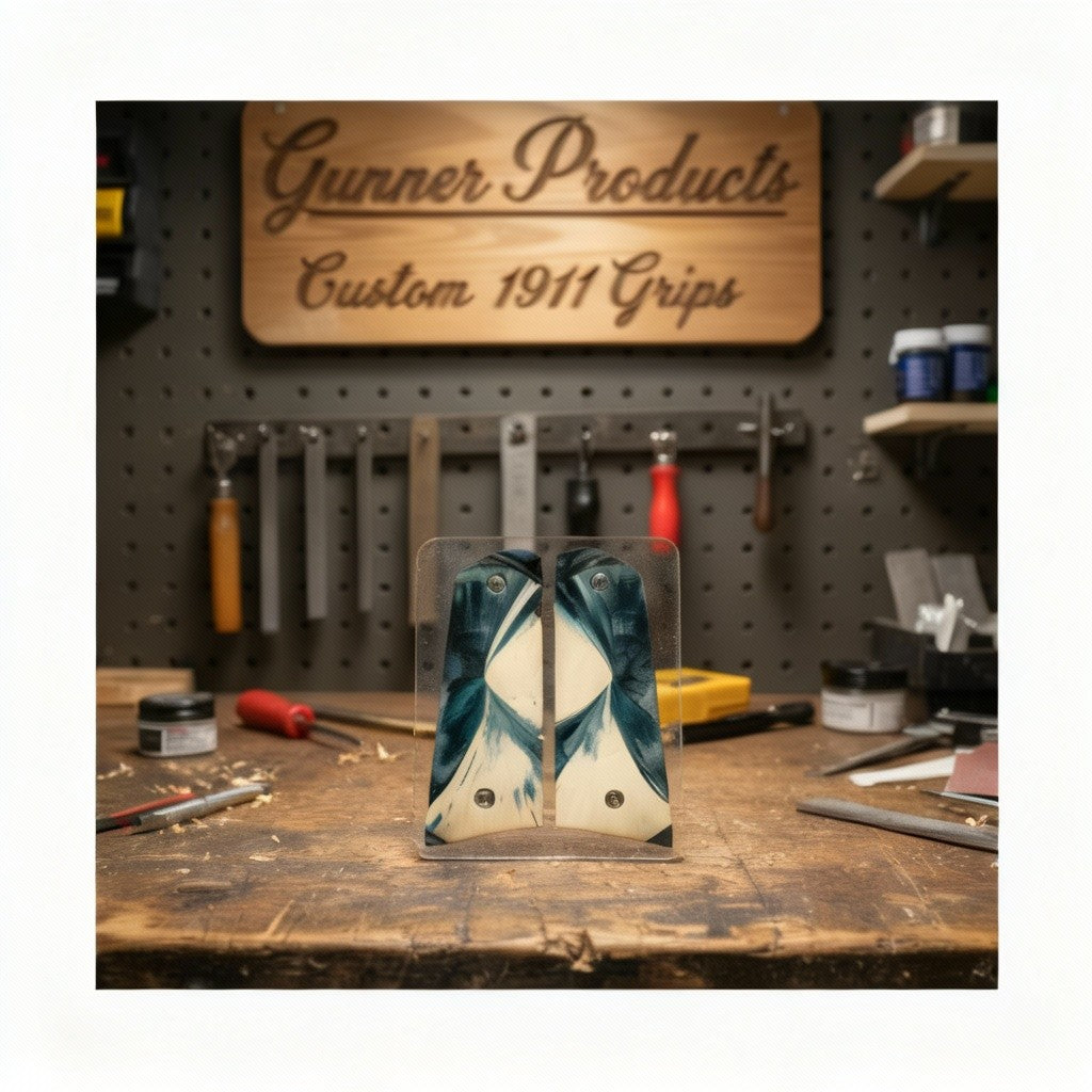 CROSSCUT MAMMOTH IVORY 1911 GRIPS A-2823