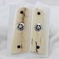 BARK MAMMOTH IVORY 1911 GRIPS TEXAS SILVER STAR A-2451