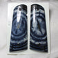 BLUE BLACK & CREAM CROSSCUT MAMMOTH IVORY 1911 GRIPS A-2506
