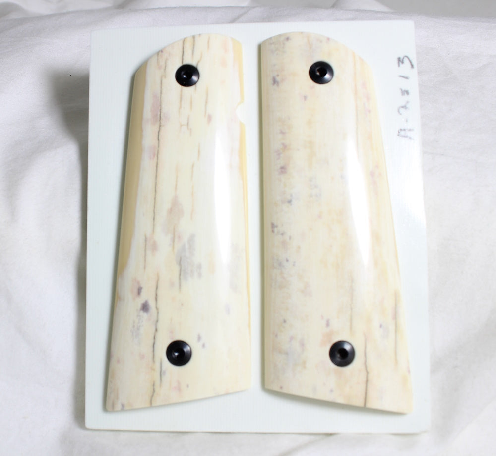 CREAMY COLORED MAMMOTH IVORY 1911 GRIPS A-2513