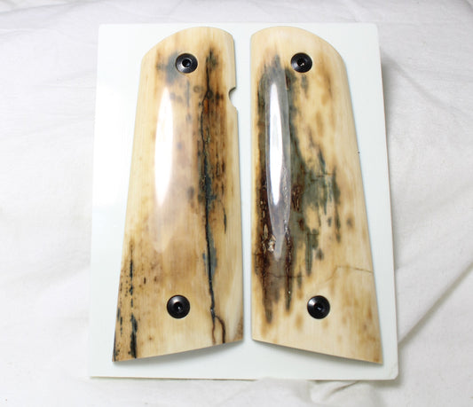 BARK MAMMOTH IVORY 1911 GRIPS A-2529
