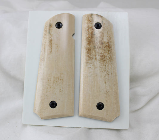 PATINA COLORED MAMMOTH IVORY 1911 GRIPS A-2530