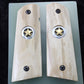 LITE BARK MAMMOTH IVORY 1911 GRIPS WITH TEXAS STAR A-2618