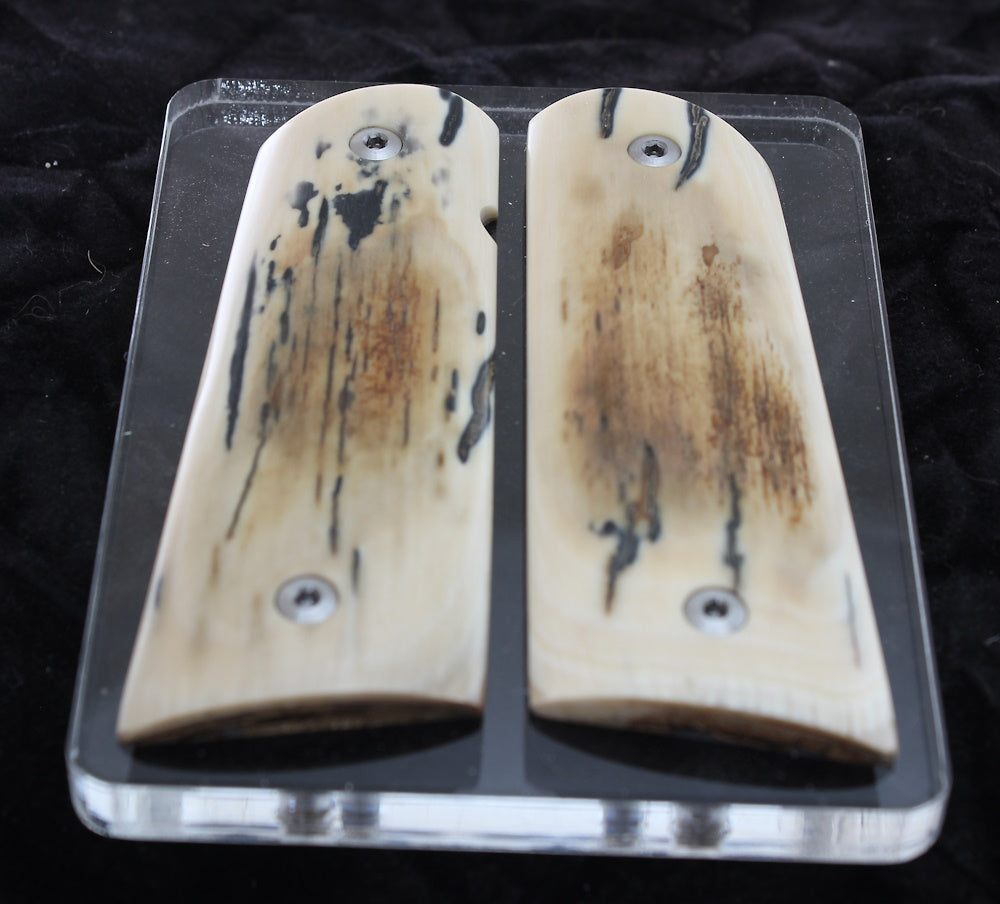 LITE BARK MAMMOTH IVORY 1911 GRIPS A-2687