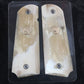 MAMMOTH IVORY 1911 GRIPS GOLD COLT MEDALLIONS A-2700