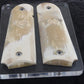 MAMMOTH IVORY 1911 GRIPS GOLD COLT MEDALLIONS A-2700